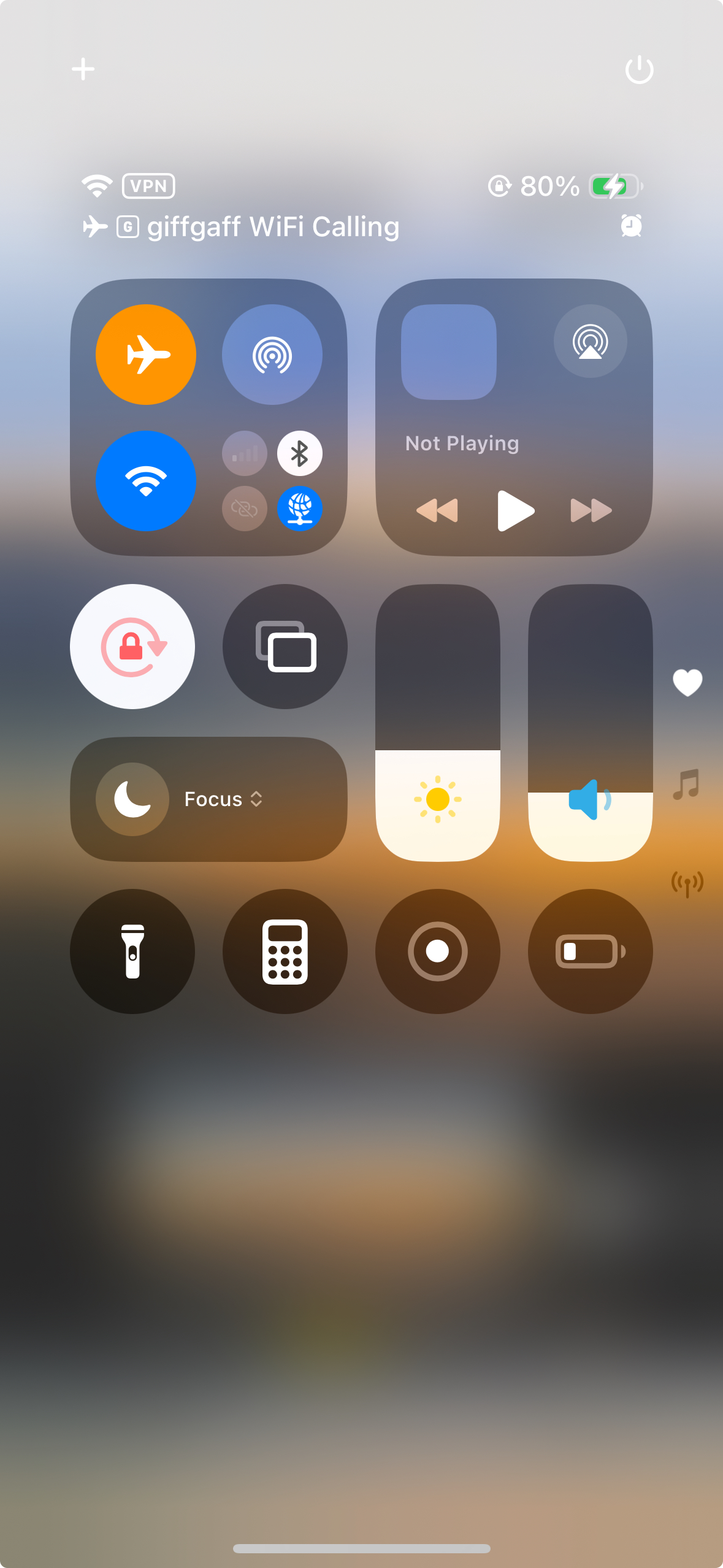 左上角出现WIFICALLING